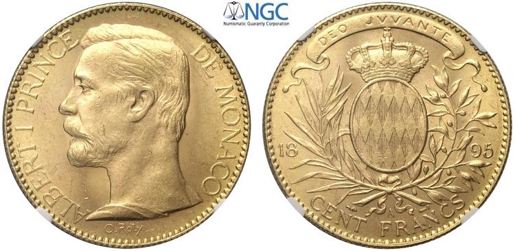 Monaco, Albert I (1889-1922), 100 ... 