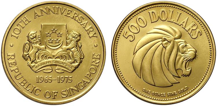 Singapore, Republic, 500 Dollars ... 