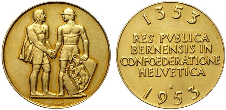 Switzerland Bern, Gold Medal 1953, ... 