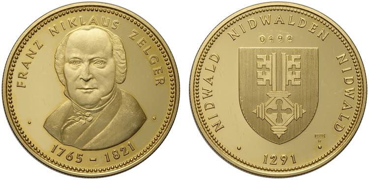 Switzerland Nidwalden, Gold Medal ... 