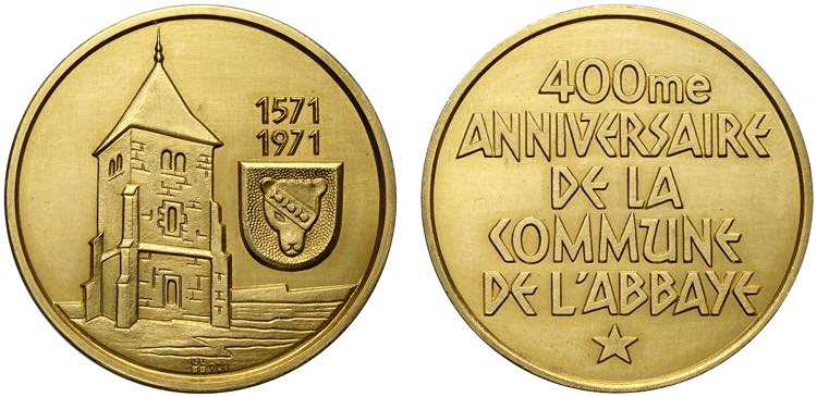 Switzerland Vaud, Gold Medal 1971 ... 