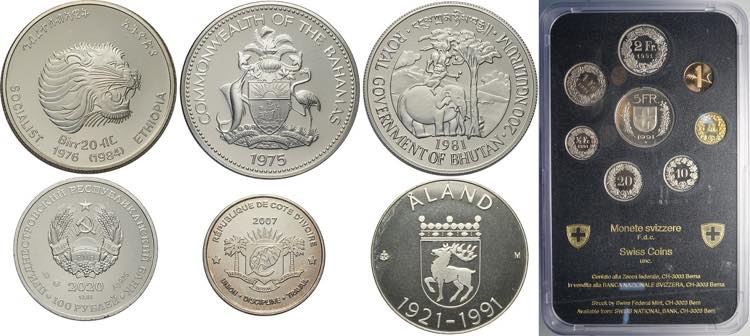 World Coins, Lot: Switzerland ... 