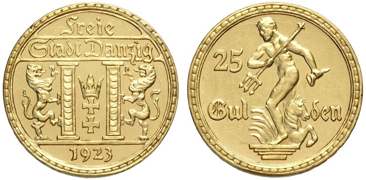 Danzig, Free City, 25 Gulden 1923, ... 