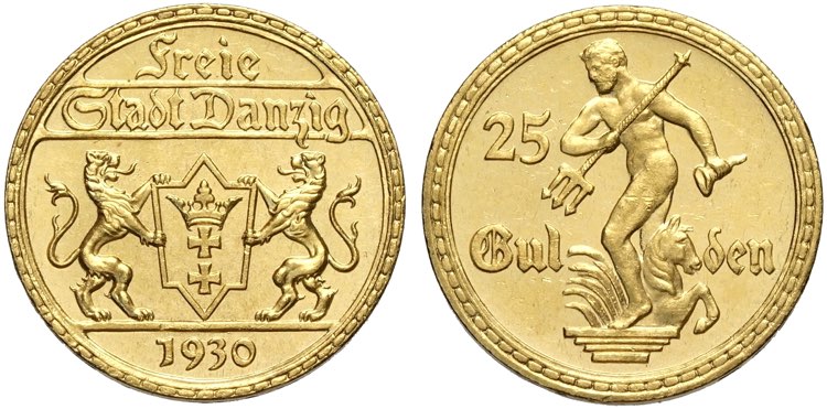 Danzig, Free City, 25 Gulden 1930, ... 