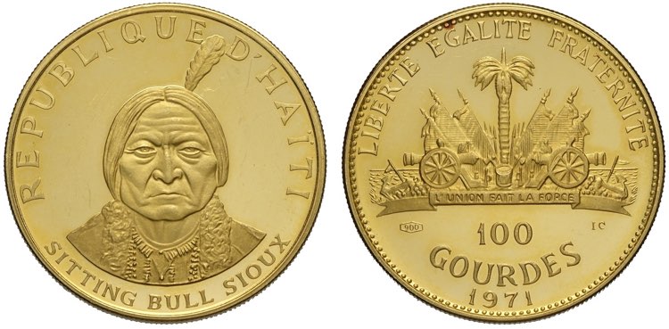 Haiti, Republic, 100 Gourdes 1971, ... 