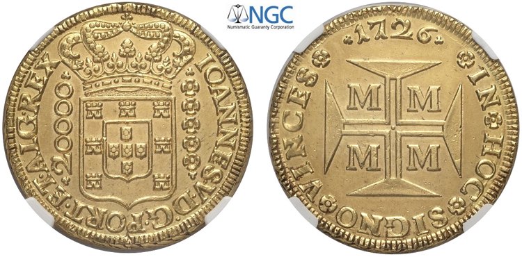 Brazil, Joao VI (1706-1750), 20000 ... 