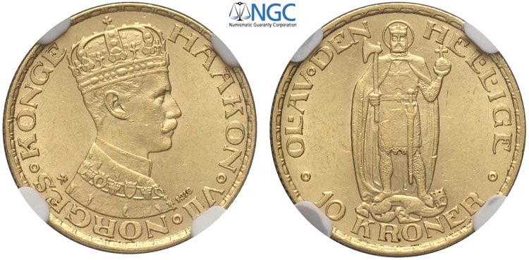 Norway, Haakon VII (1905-1957), 10 ... 