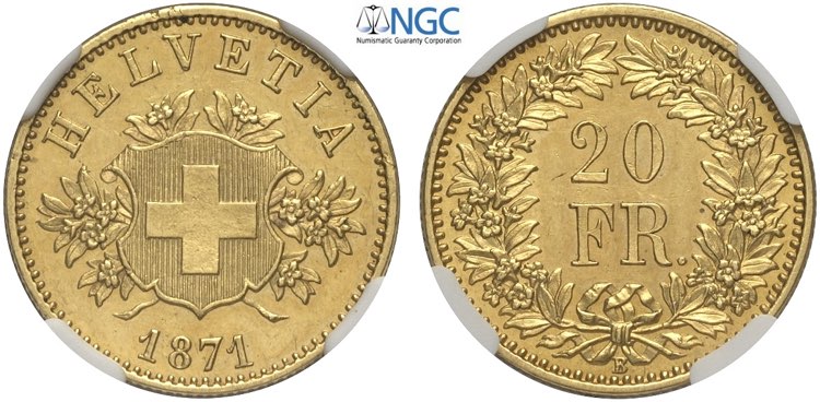 Switzerland, Confederation, Gold ... 