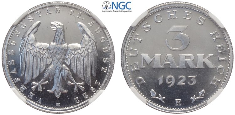 Germany, Weimar Republic, Proof 3 ... 