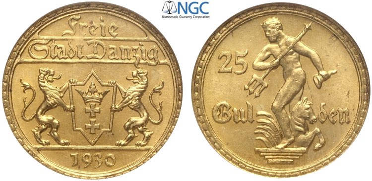 Danzig, Free City, 25 Gulden 1930, ... 