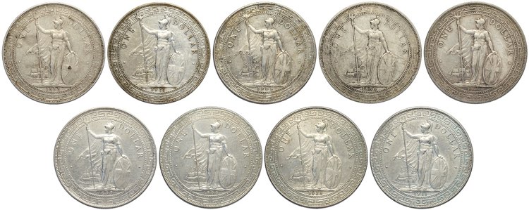 Great Britain, Lot of 9 Trade ... 