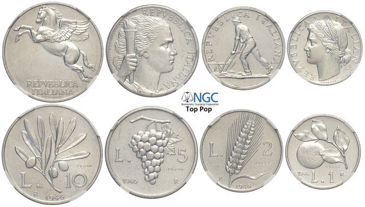 Repubblica Italiana, Monetazione ... 