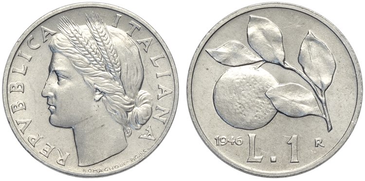 Repubblica Italiana, Monetazione ... 