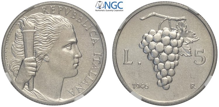 Repubblica Italiana, Monetazione ... 