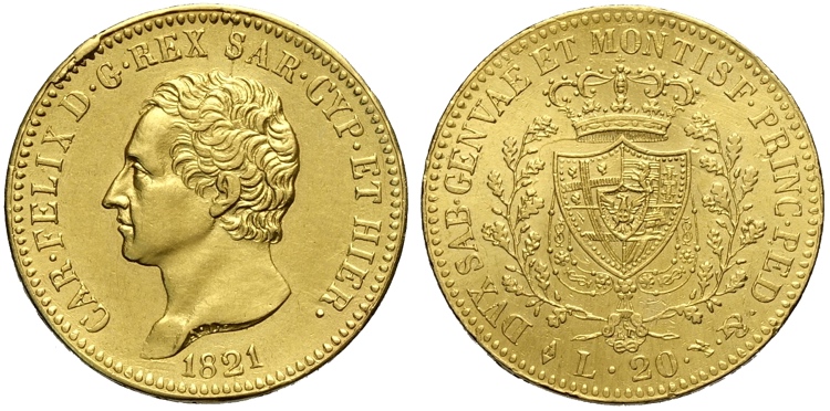 Savoia, Carlo Felice (1821-1831), ... 