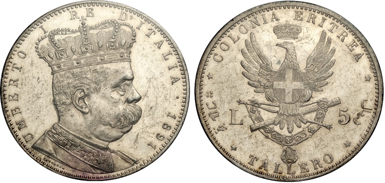 Regno dItalia, Umberto I Colonia ... 