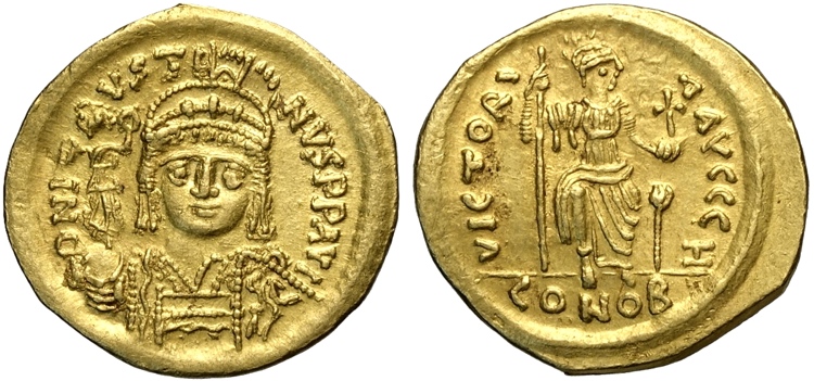 Giustino II (565-578), Solido, ... 