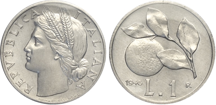 Repubblica Italiana, Monetazione ... 