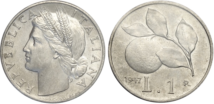 Repubblica Italiana, Monetazione ... 