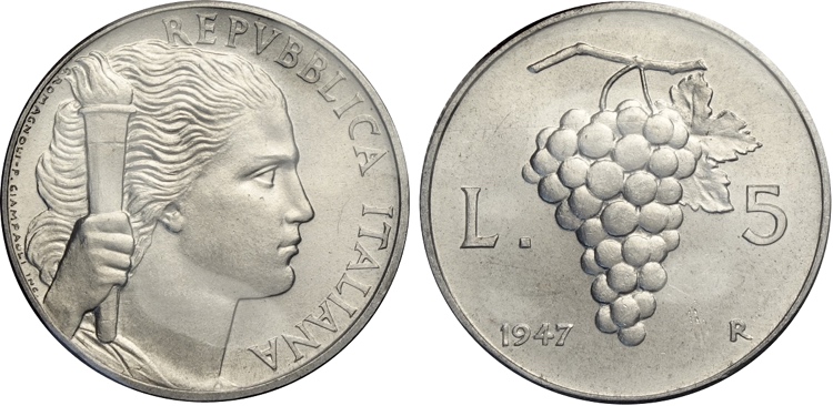 Repubblica Italiana, Monetazione ... 