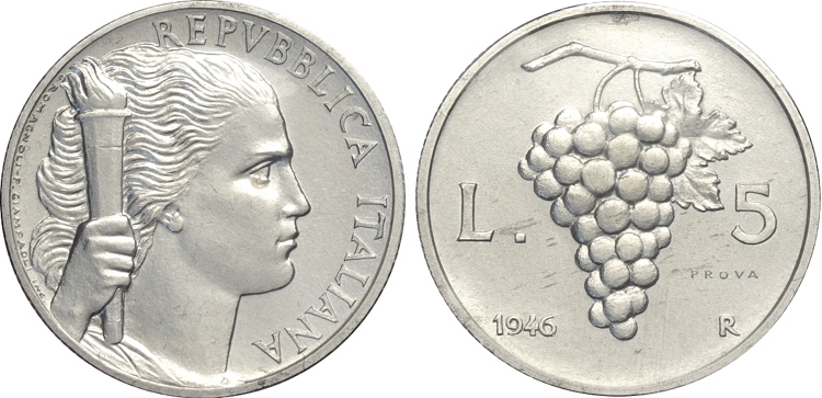 Repubblica Italiana, Monetazione ... 