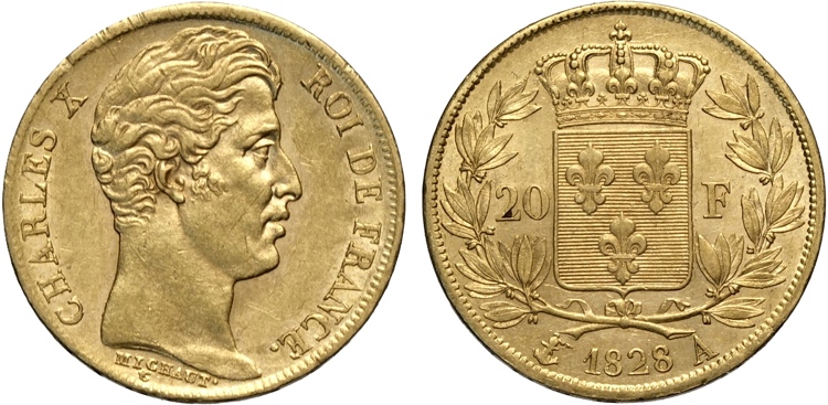 France, Charles X (1824-1830), 20 ... 