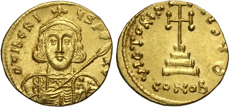 Tiberio III (698-705), Solido, ... 