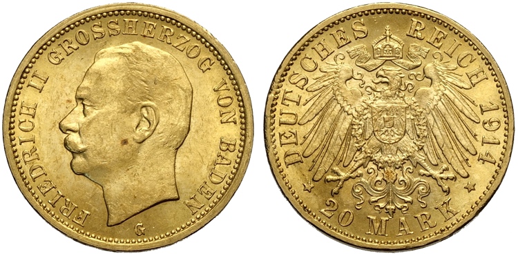 Germany Baden, Friedrich II ... 