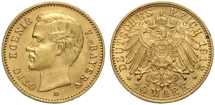 Germany Bavaria, Otto (1886-1913), ... 