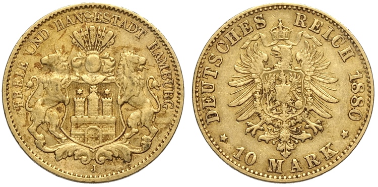 Germany Hamburg, Free City, 10 ... 