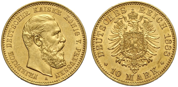 Germany Prussia, Friedrich III ... 