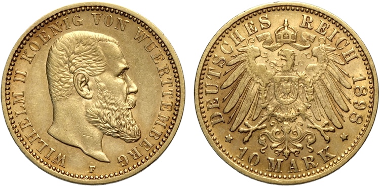Germany Wurttemberg, Wilhelm II ... 