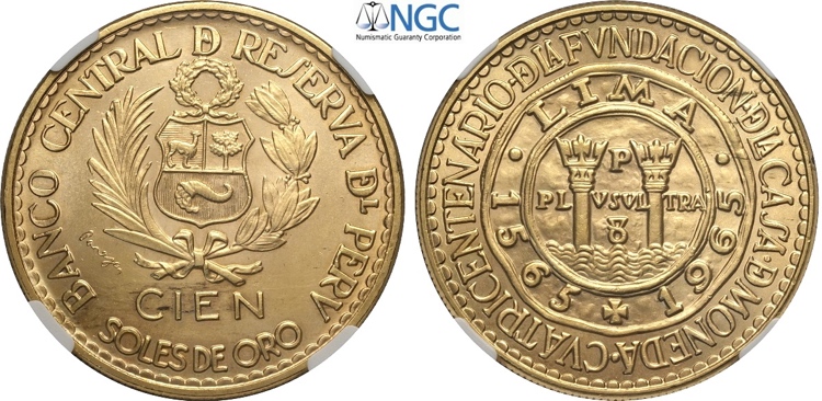 Perù, Republic, 100 Soles 1965 ... 