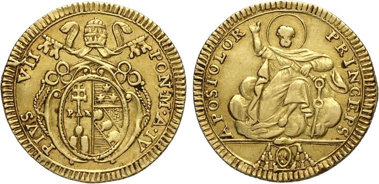 Roma, Pio VII (1800-1823), Doppia ... 