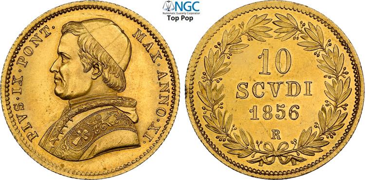 Roma, Pio IX (1846-1870), 10 Scudi ... 