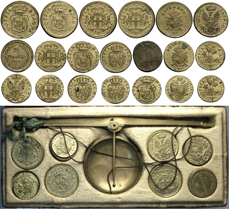 Bilancia da mercante con 20 pesi ... 