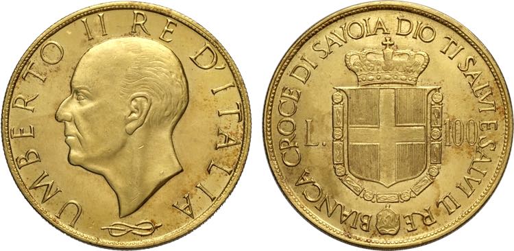 Umberto II (1946), Medaglia in oro ... 