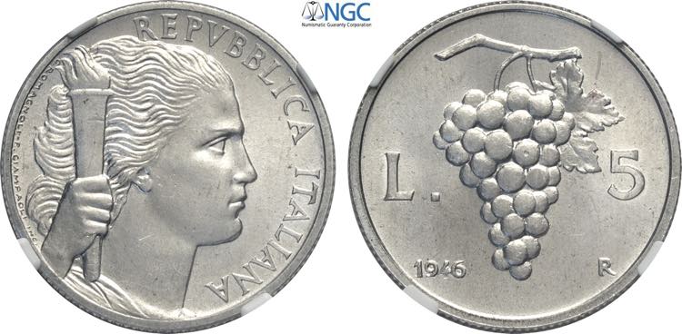 Repubblica Italiana, Monetazione ... 