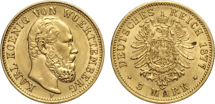 Germany Wurttemberg, Karl I ... 