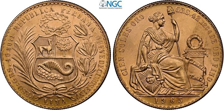 Perù, Republic (1882-), 100 Soles ... 