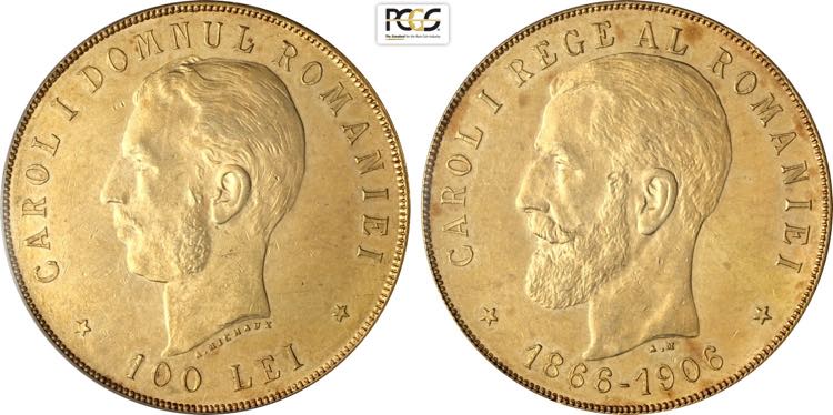 Romania, Carol I (1866-1914), 100 ... 