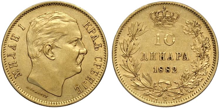 Serbia, Milan Obrenovich IV ... 