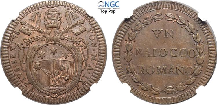 Roma, Pio VI (1775-1799), Baiocco ... 