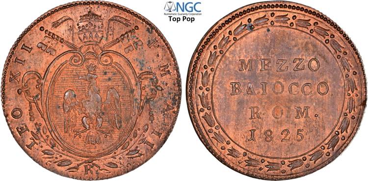 Roma, Leone XII (1823-1829), 1/2 ... 