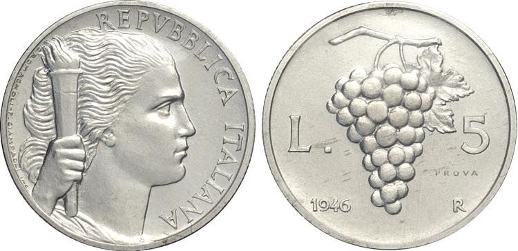 Repubblica Italiana, Monetazione ... 