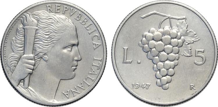 Repubblica Italiana, Monetazione ... 