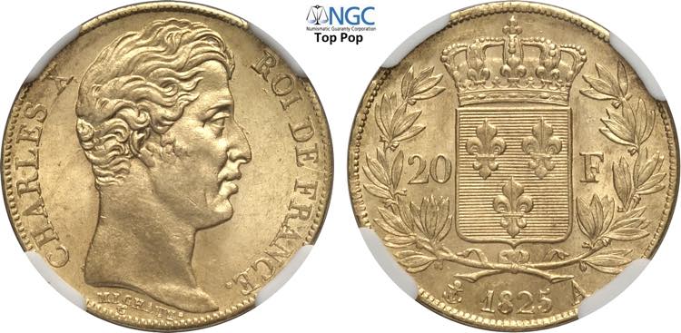 France, Charles X (1824-1830), 20 ... 