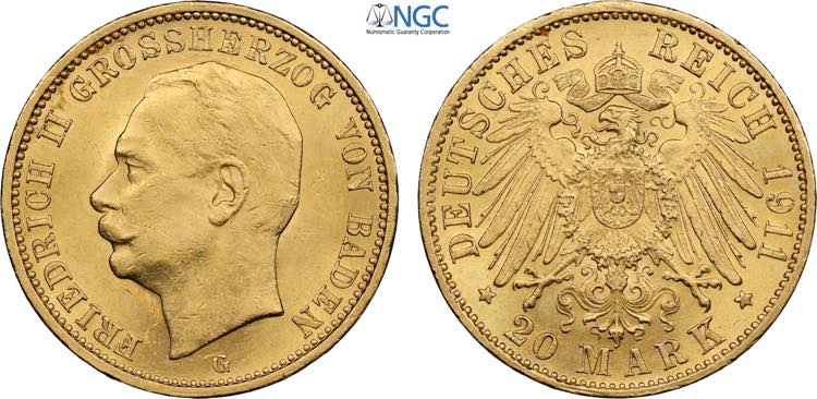 Germany Baden, Friedrich II ... 