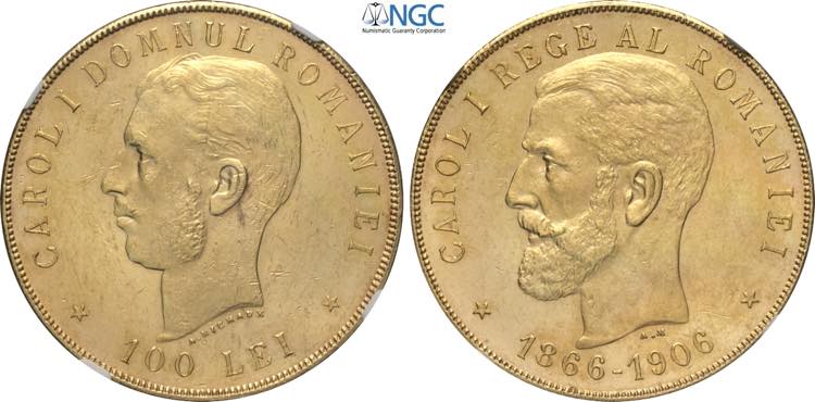 Romania, Carol I (1866-1914), 100 ... 