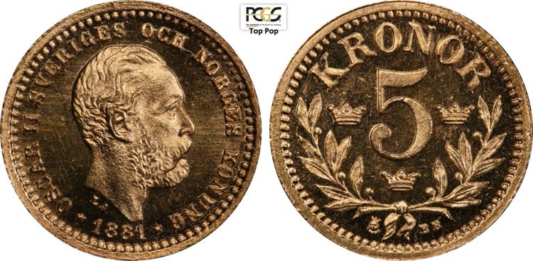 Sweden, Oscar II (1872-1907), 5 ... 